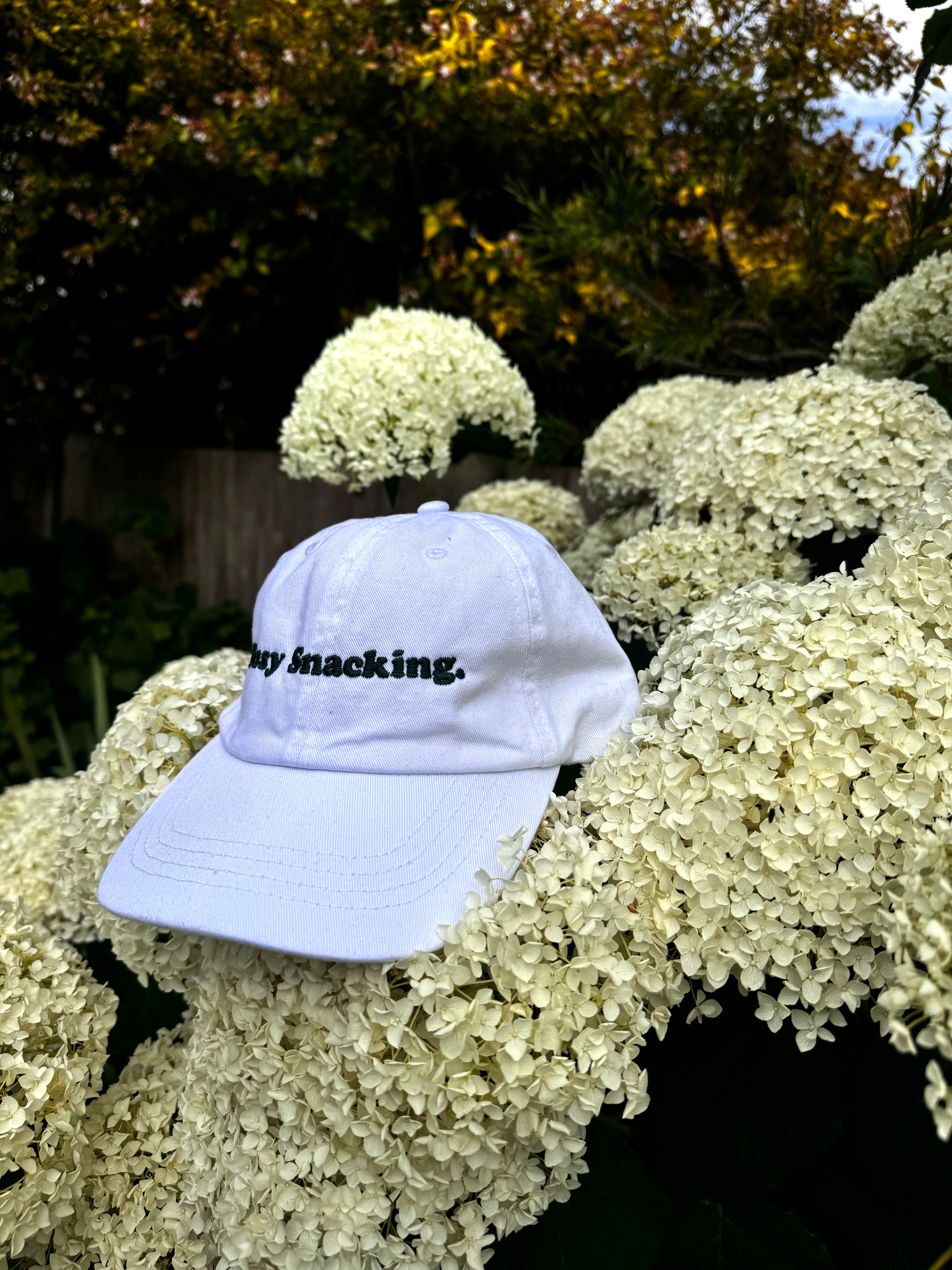 Limited-Edition "Busy Snacking" White-Green Cap (50 only)